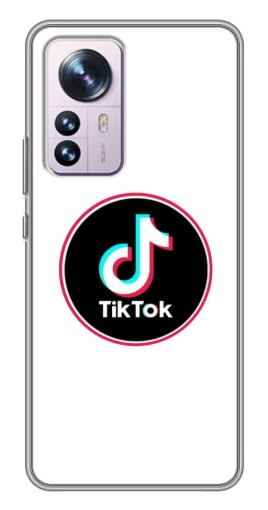 Чехол с картинкой "Лого Тик Ток" для Xiaomi 12 / 12X