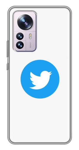 Чехол с печатью "Лого Твиттера" для Xiaomi 12 / 12X