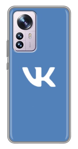 Чехол с картинкой "Лого ВК" для Xiaomi 12 / 12X