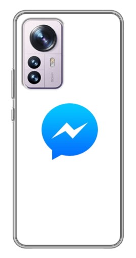 Чехол с принтом "messenger logo" для Xiaomi 12 / 12X