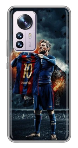 Чехол с печатью "Месси с футболкой" для Xiaomi 12 / 12X