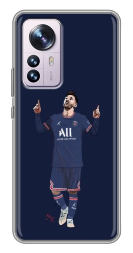 Силиконовый чехол с изображением "Месси в ПСЖ" для Xiaomi 12 / 12X