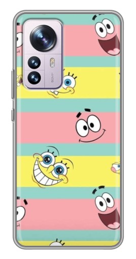 Чехол с картинкой "Мордашки" для Xiaomi 12 / 12X