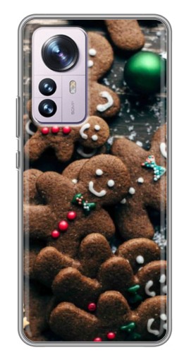Чехол с печатью "Новогодние человечки" для Xiaomi 12 / 12X