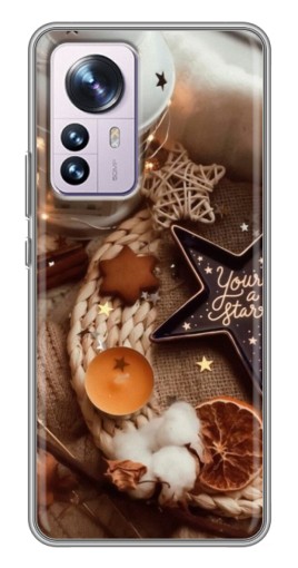 Силиконовый чехол с изображением "Новогодняя атмосфера" для Xiaomi 12 / 12X