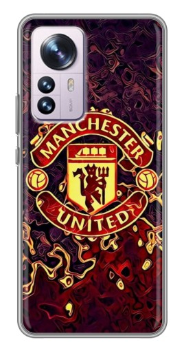 Чехол с картинкой "Огненный Манчестер" для Xiaomi 12 / 12X