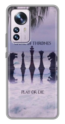 Чехол с картинкой "Play or Die" для Xiaomi 12 / 12X