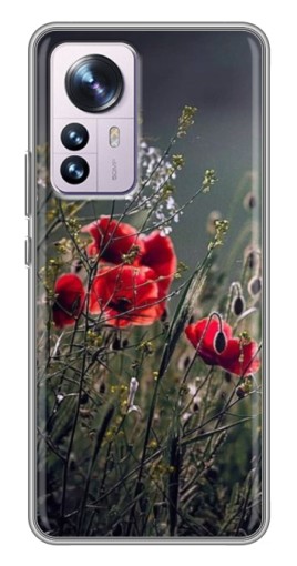 Чехол с картинкой "Поле цветов" для Xiaomi 12 / 12X
