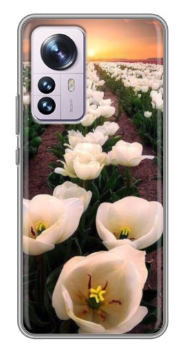 Силиконовый чехол с изображением "Поле тульпанов " для Xiaomi 12 / 12X