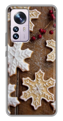 Чехол с принтом "Пряники снежинки" для Xiaomi 12 / 12X