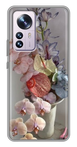 Силиконовый чехол с изображением "Разноцветные орхидеи" для Xiaomi 12 / 12X