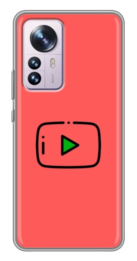 Силиконовый чехол с изображением "Рисованная кнопка" для Xiaomi 12 / 12X