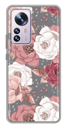 Силиконовый чехол с изображением "Рисунок розы" для Xiaomi 12 / 12X