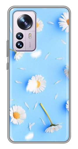 Силиконовый чехол с изображением "Ромашковый фон" для Xiaomi 12 / 12X