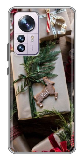 Силиконовый чехол с изображением "Рождественские подарки" для Xiaomi 12 / 12X