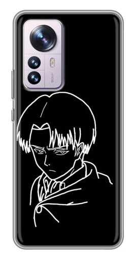 Силиконовый чехол с изображением "Силуэт Леви" для Xiaomi 12 / 12X