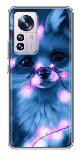 Чехол с печатью "Синяя лисичка" для Xiaomi 12 / 12X