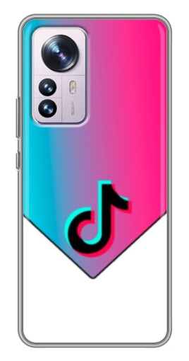 Силиконовый чехол с изображением "Tiktok Logo" для Xiaomi 12 / 12X