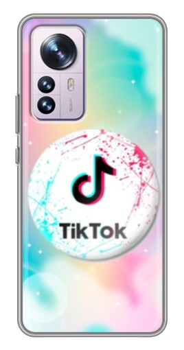 Силиконовый чехол с изображением "TikTok принт" для Xiaomi 12 / 12X
