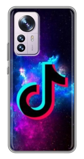 Чехол с картинкой "ТикТок в космосе" для Xiaomi 12 / 12X