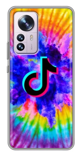 Чехол с принтом "TikTok в красках" для Xiaomi 12 / 12X
