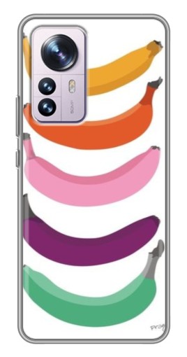 Чехол с печатью "Цветные бананы" для Xiaomi 12 / 12X