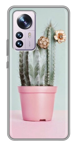 Чехол с печатью "Цветущий кактус" для Xiaomi 12 / 12X