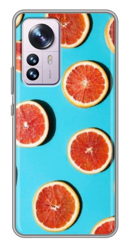 Чехол с печатью "Яркие грейпфруты" для Xiaomi 12 / 12X