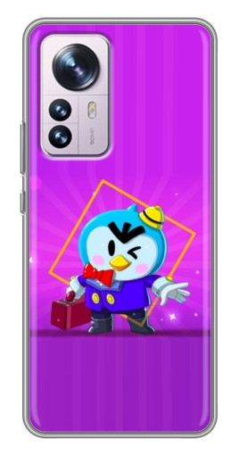 Силиконовый чехол с изображением "Яркий пингвин" для Xiaomi 12 / 12X