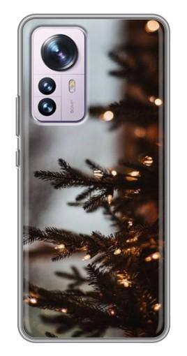 Чехол с печатью "Елка с гирляндой" для Xiaomi 12 / 12X