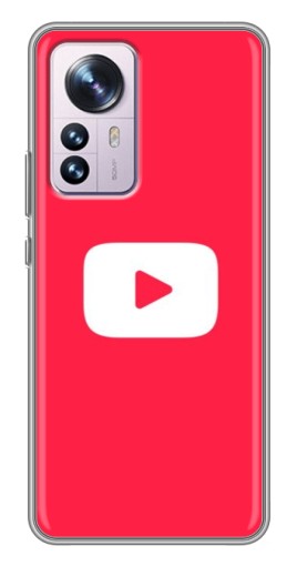 Чехол с принтом "YouTube Кнопка" для Xiaomi 12 / 12X