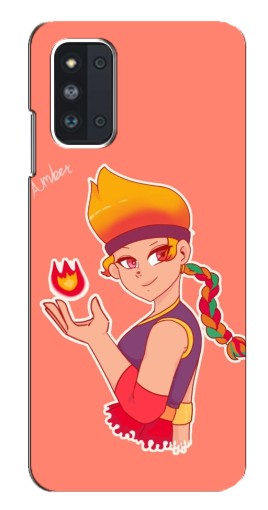Чехол с печатью "Amber с огоньком" для Samsung Galaxy F52 5G (E526)