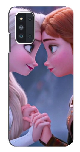 Чехол с картинкой "Анна и Ельза" для Samsung Galaxy F52 5G (E526)