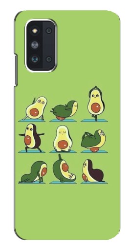 Чехол с печатью "Авокадо Йога" для Samsung Galaxy F52 5G (E526)