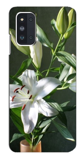 Чехол с печатью "Белые лилии" для Samsung Galaxy F52 5G (E526)