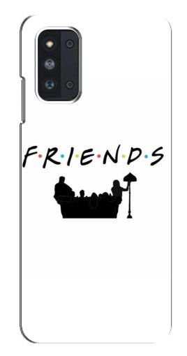 Чехол с печатью "Друзья на диване" для Samsung Galaxy F52 5G (E526)