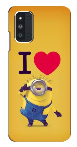 Чехол с печатью "I Love Minion" для Samsung Galaxy F52 5G (E526)