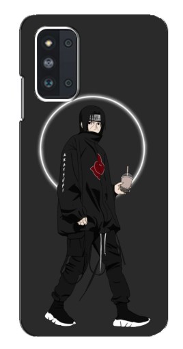 Чехол с картинкой "Итачи с напитком" для Samsung Galaxy F52 5G (E526)