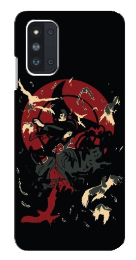 Чехол с картинкой "Итачи с воронами" для Samsung Galaxy F52 5G (E526)