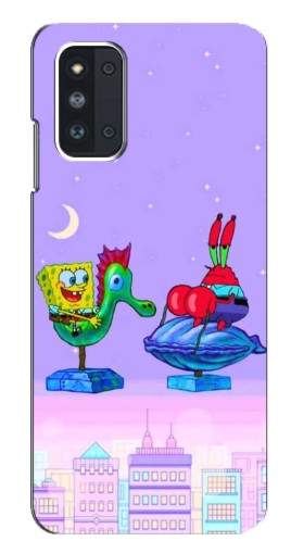 Силиконовый чехол с изображением "Крабс и Спанч Боб" для Samsung Galaxy F52 5G (E526)