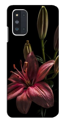 Чехол с картинкой "Красная лилия " для Samsung Galaxy F52 5G (E526)