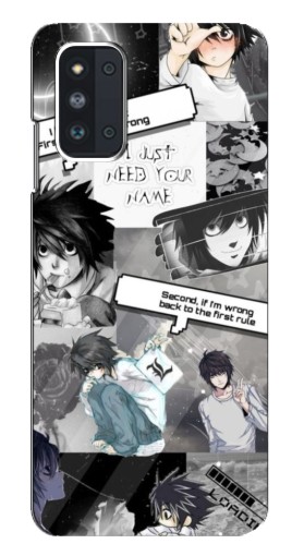 Силиконовый чехол с изображением "L - Death note" для Samsung Galaxy F52 5G (E526)