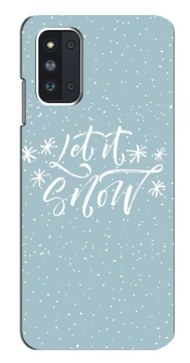 Силиконовый чехол с изображением "Let it Snow" для Samsung Galaxy F52 5G (E526)