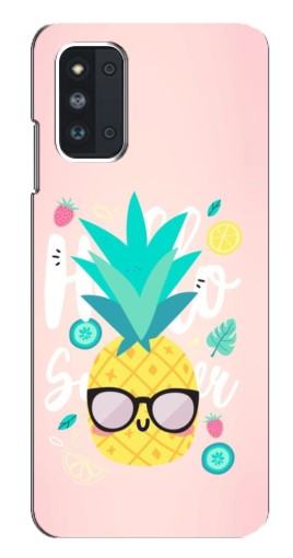 Чехол с принтом "Летний ананас" для Samsung Galaxy F52 5G (E526)