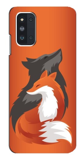 Силиконовый чехол с изображением "Лиса ART" для Samsung Galaxy F52 5G (E526)