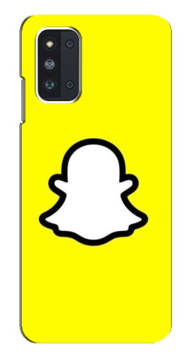 Чехол с принтом "Лого Snapchat" для Samsung Galaxy F52 5G (E526)