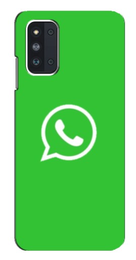 Силиконовый чехол с изображением "Лого Вацап" для Samsung Galaxy F52 5G (E526)
