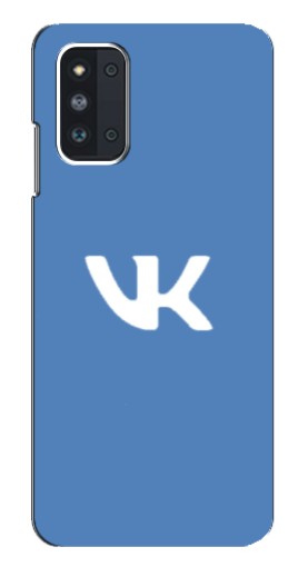 Силиконовый чехол с изображением "Лого ВК" для Samsung Galaxy F52 5G (E526)