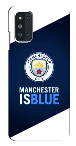 Силиконовый чехол с изображением "Manchester is Blue" для Samsung Galaxy F52 5G (E526)