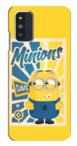 Силиконовый чехол с изображением "Minions" для Samsung Galaxy F52 5G (E526)